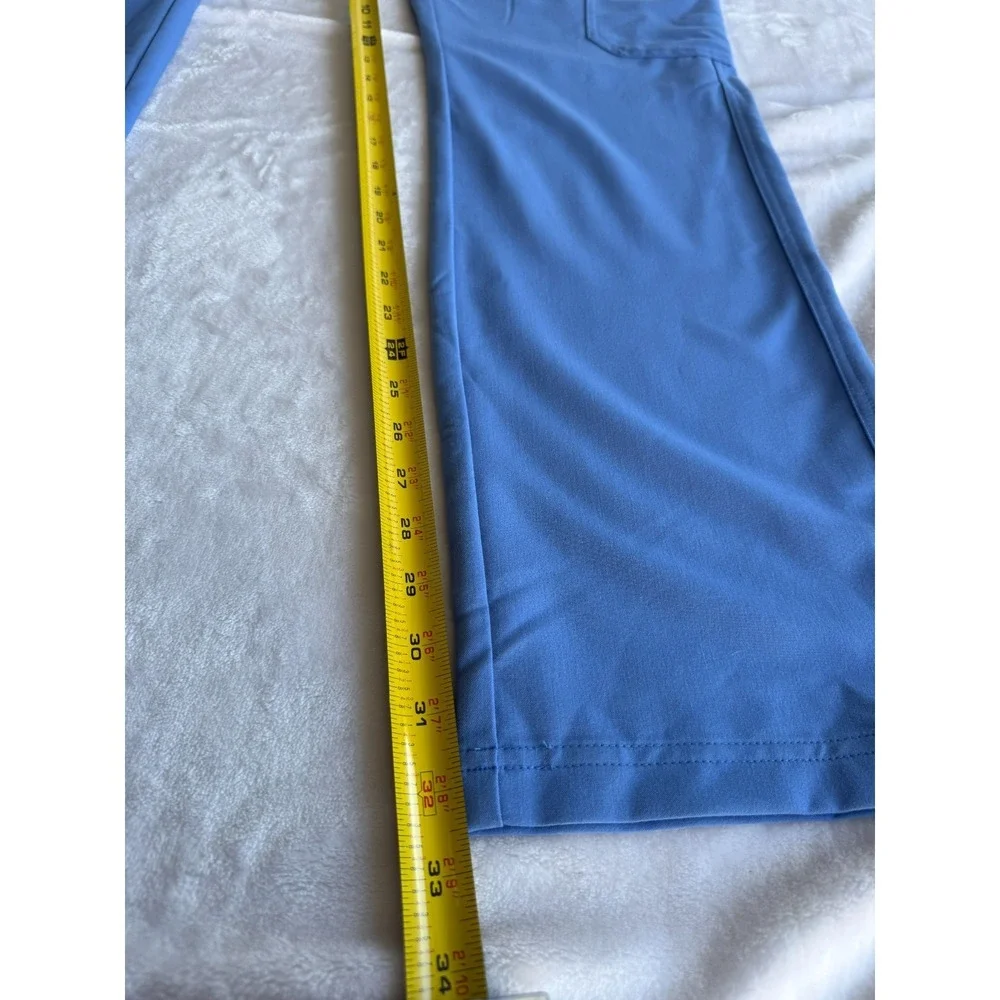 FIGS Cairo Cargo Scrub Pants L Blue Technical Collection Medical Professional
